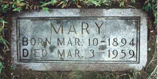 [Mary E. Basset headstone]